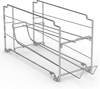 Simple Houseware Stackable Front Loading Beverage Can Dispenser Rack, Chrome - Image 6