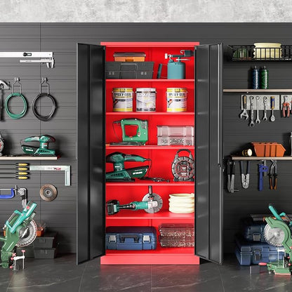 SISESOL Wide & Deep Metal Storage Cabinet - Image 8