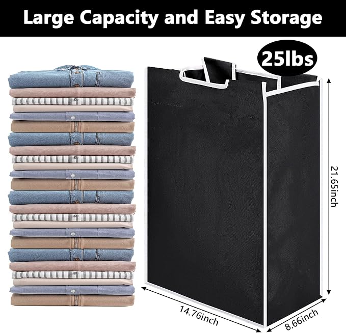 Bonuci 3 Pcs Laundry Sorter Replacement Bags Hamper Cart Removable Replacement - Image 3