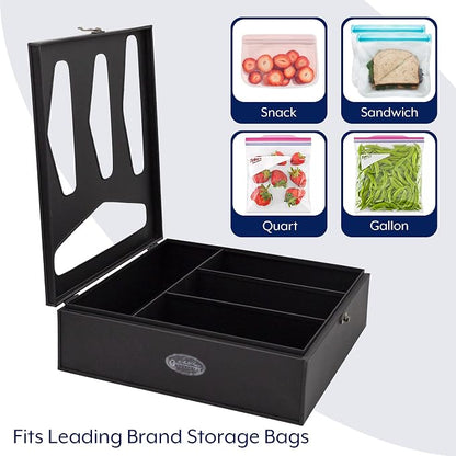 AuldHome Design Enamelware Kitchen Bag Organizer, Farmhouse Style Holder - Image 8