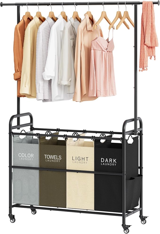 Tajsoon Laundry Sorter Cart by Tajsoon