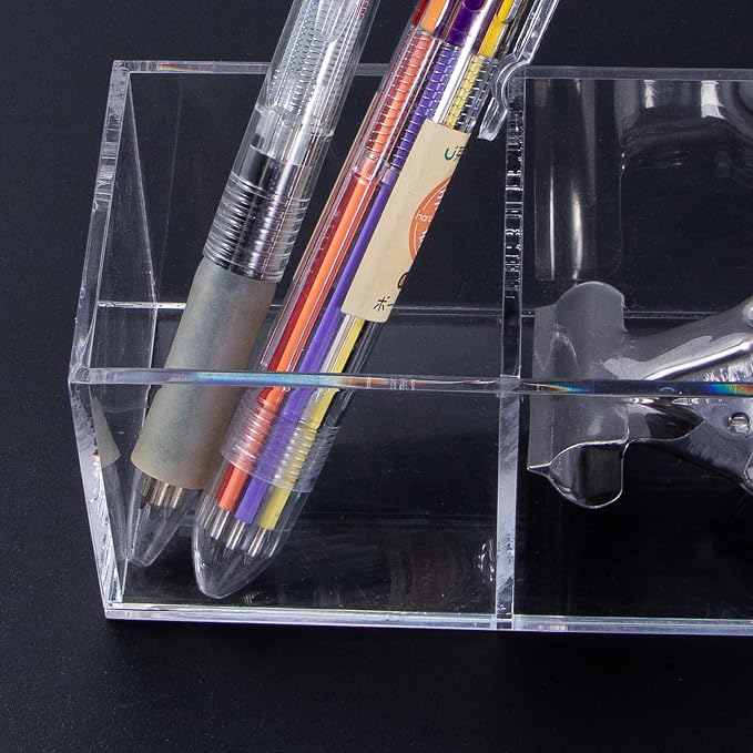 dedoot Clear Drawer Organizer, 6 Compartments Acrylic Organizer Durable Plastic - Image 3