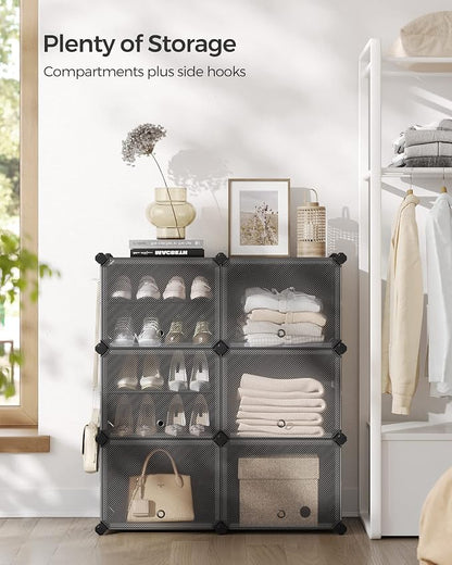 SONGMICS Shoe Rack Organizer, 6-Tier Shoe Storage Cabinet - Image 4