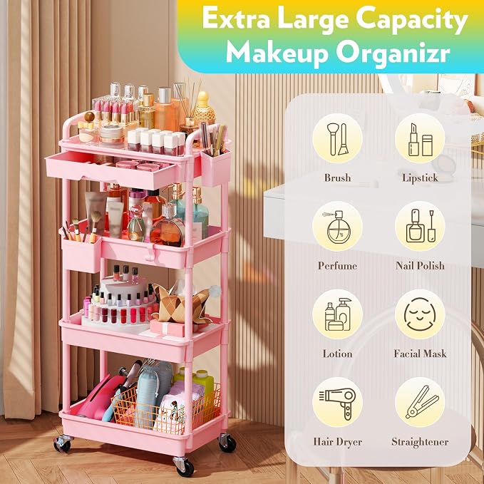 SUNALLY Makeup Cart Organizer - Image 4