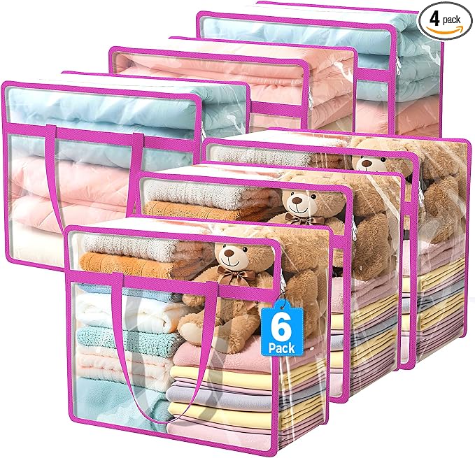 Budding Joy Clear Zippered Storage Bags by BuddingJoy-BuildaJoyfulLifeforYou