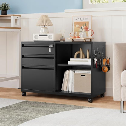 MIIIKO 3 Drawer File Cabinet - Image 2
