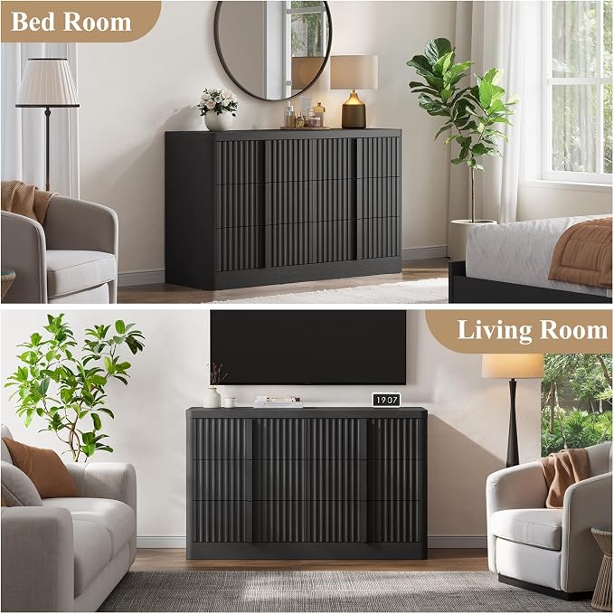 Fluted Dresser for Bedroom, Modern Chest of Drawers - Image 6