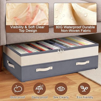 Dolicer 2 Pack Under Bed Storage - Image 5