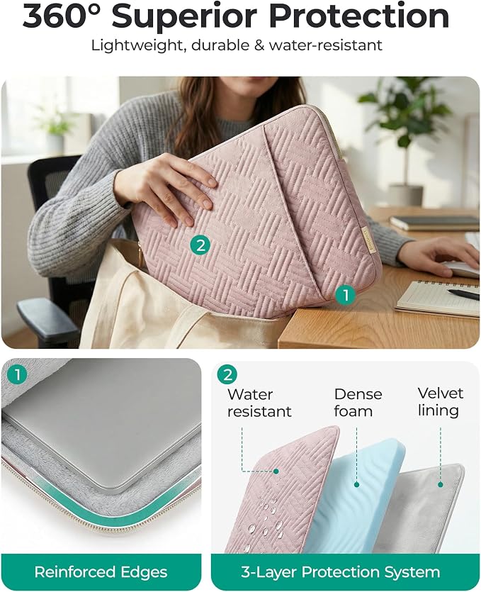 BAGSMART Laptop Sleeve Bag Compatible - Image 4