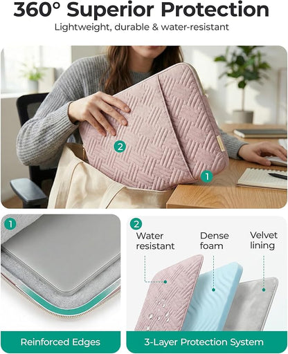 BAGSMART Laptop Sleeve Bag 14 inch Notebook, Compatible - Image 6