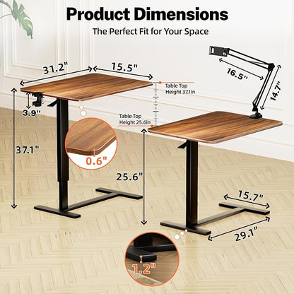 Adjustable Overbed Bedside Table - Image 2