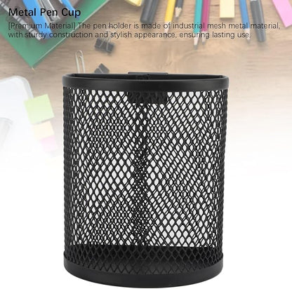AYNEFY Wall Mounted Pencil Holder, Mesh Stainless Steel Pen Basket - Image 6