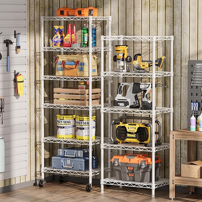 SINGAYE 6 Small Wire Shelves Kitchen Pantry Close Home Organizers and Storage - Image 2