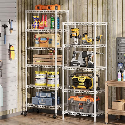 SINGAYE 6 Small Wire Shelves Kitchen Pantry Close Home Organizers and Storage - Image 2