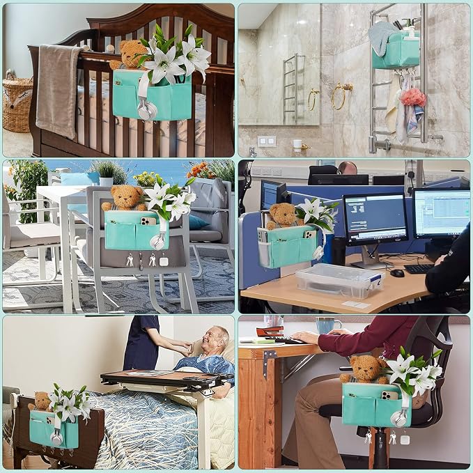 Bedside Storage Organizer 5 Pockets - Image 5