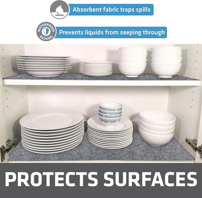 Drymate Premium Luxury Shelf & Drawer Liner, Thick Cushioned Fabric, - Image 3
