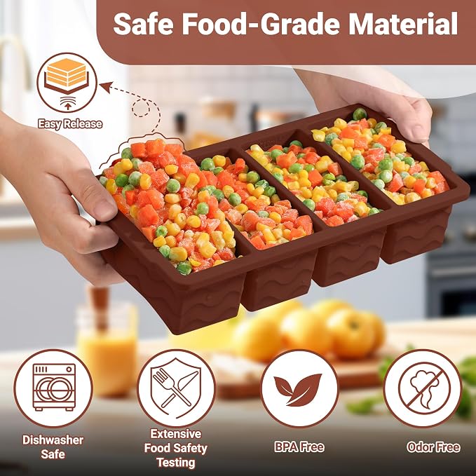 Silicone Freezer Molds for Soup - Image 3