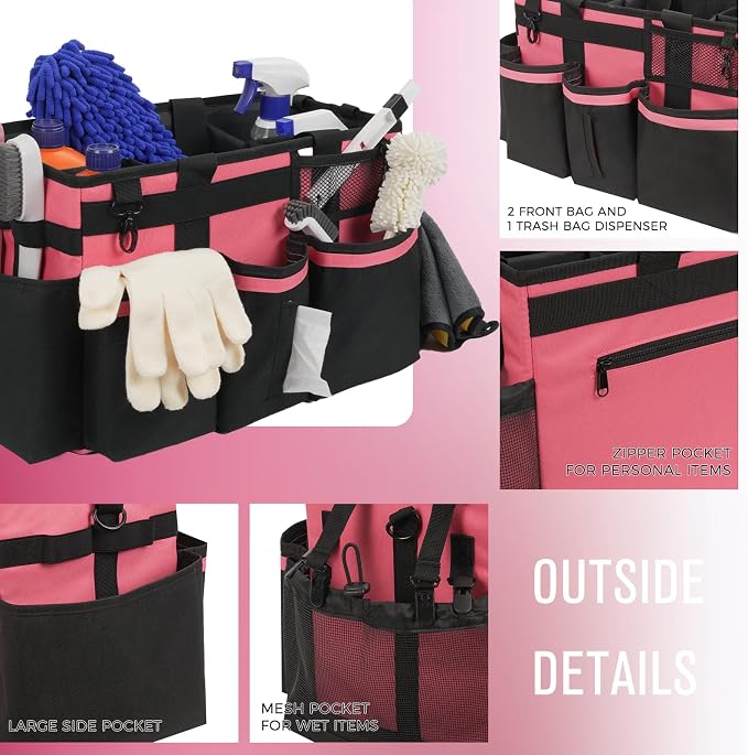 Wearable Cleaning Caddy, Cleaning Caddy Supplies Organizer - Image 4