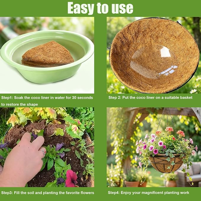24 Inch Natural Coconut Fiber Liner - Image 3