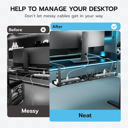 ARES WING 17"-28.7" Extendable Under Desk Cable Management Tray - Image 2