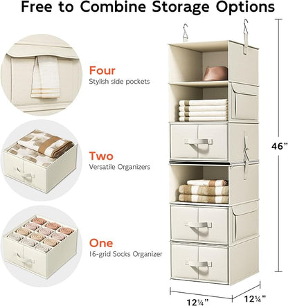 Vailando 6-Shelf Hanging Closet Organizer - Image 3