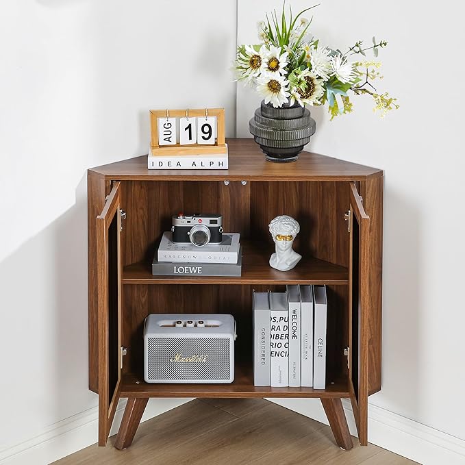 Small Corner Cabinet, Corner Floor Cabinet - Image 4