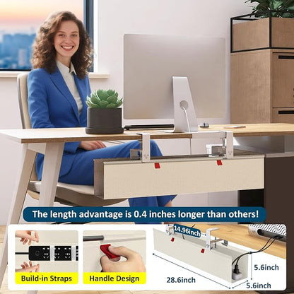 36" Under Desk Cable Management Tray - Image 7