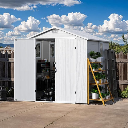 Patiowell 6X8 FT Plastic Outdoor Storage Shed - Image 8