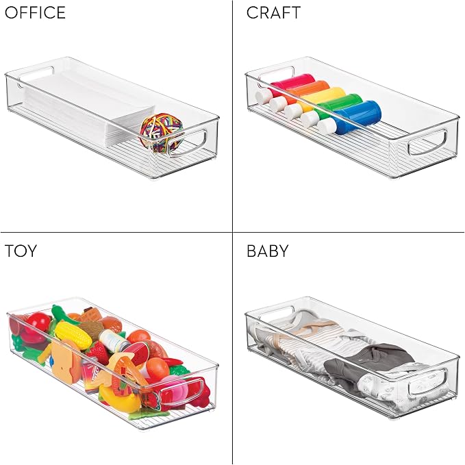 iDesign Slim Extra Long Clear Storage Bin, Kitchen or Pantry Organizer - Image 7