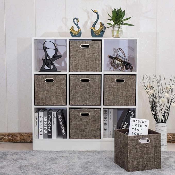 Storage Bins Cube Containers Boxes, Thick and Heavy Duty Fabric Drawers - Image 9