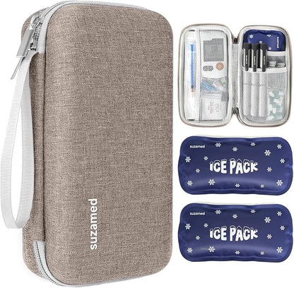 Insulin Cooler Travel Case, EVA Insulation Travel Medicine Kit by SUZAMED
