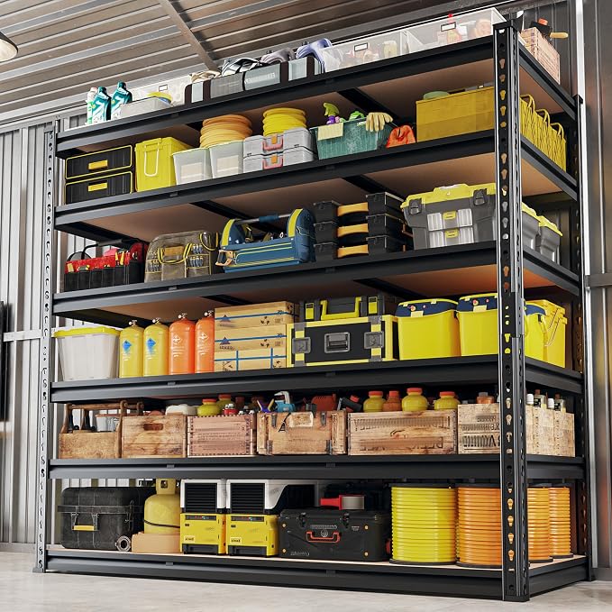 REIBII 6-Tier Garage Shelving, Adjustable Metal Shelving, Large-Capacity Garage - Image 3
