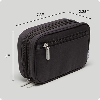 U Brands Canvas Tech Organizer Pouch 9 Compartments, 7.8 x 5 Inch Cable - Image 2