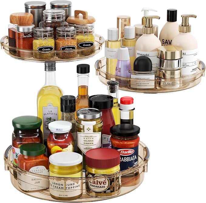LAMU 3 Pack Lazy Susan Organizer Turntable by YourHome-OrganizationHelper