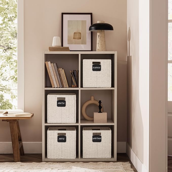 UBBCARE 2 Pack Wicker Basket, 10.5×10.5 Storage Cubes - Image 5
