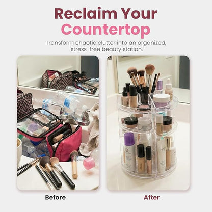 Masirs 360 Rotating Makeup Organizer Countertop - Image 5