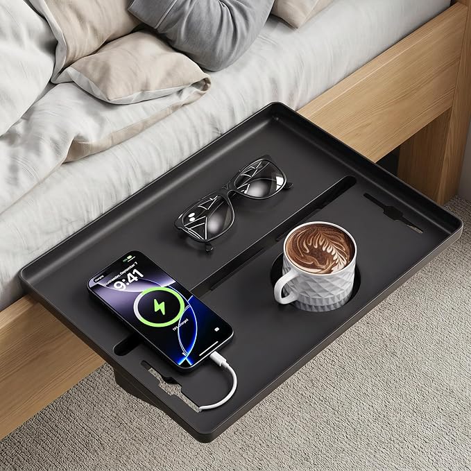 JOYMOOP Clip-On Bedside Shelf for Bunk Beds, Dorm Room Essentials, Bedside Caddy - Image 13