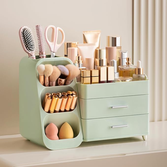 HBlife Makeup Organizer with Brush Holder - Image 2