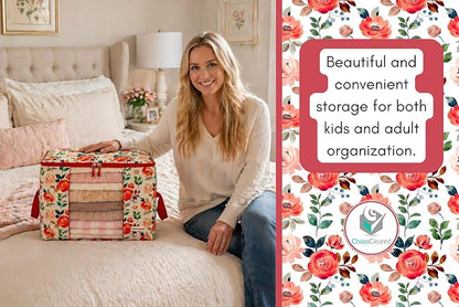 Chaos Cleared Canvas Storage Bags Designer Organizer 2 Pack – Seasonal Storage - Image 7