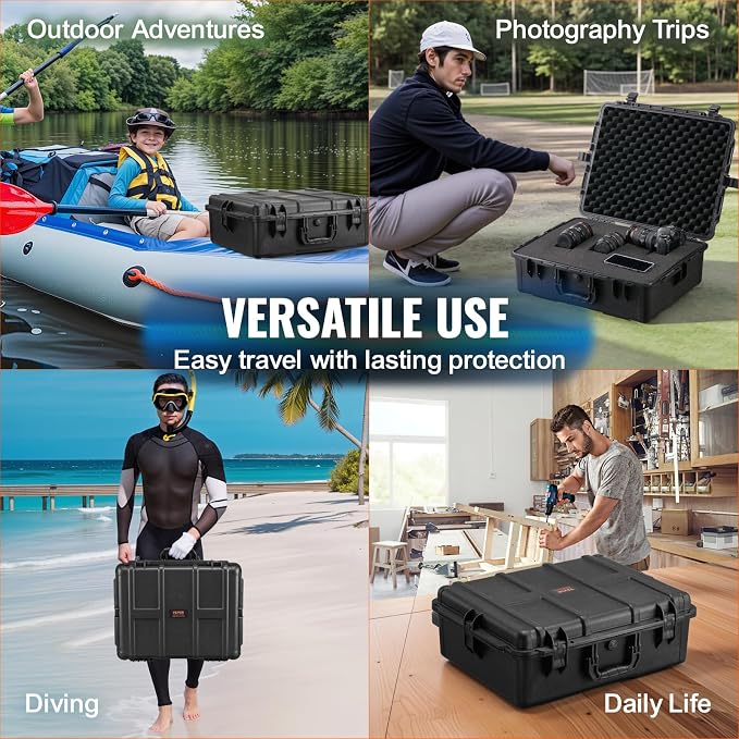 VEVOR Weatherproof Hard Case, Heavy Duty Protective Dry Box - Image 6