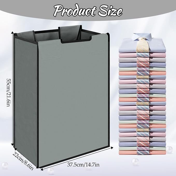 3 Pack Large Laundry Sorter Replacement Bags, Hamper Cart Removable Replacement - Image 2