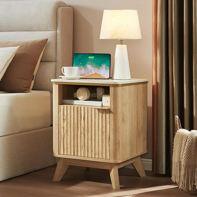 QUW Fluted Nightstands Set of 2 - Image 2