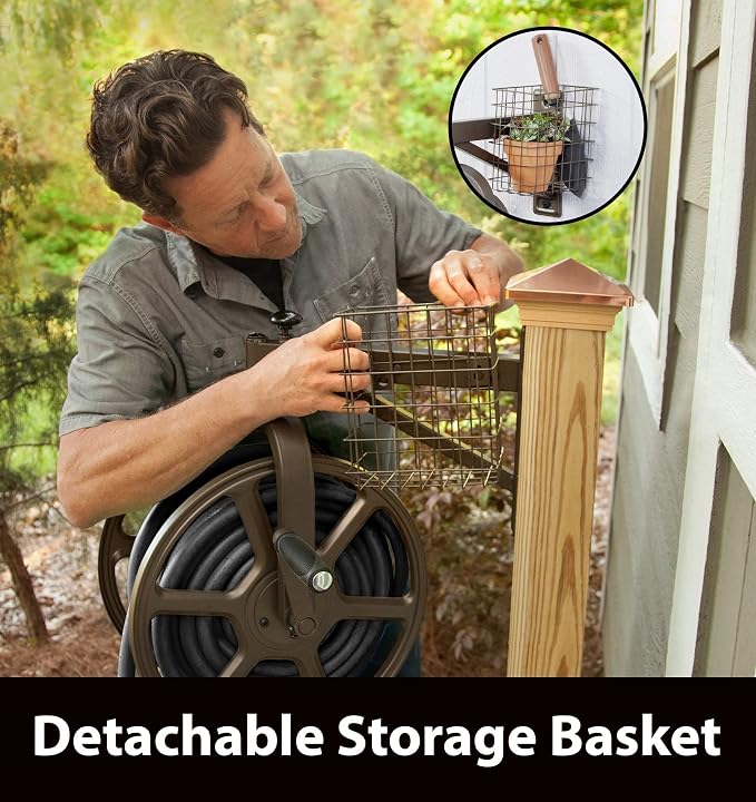 Liberty GARDEN 712 Single Arm Navigator Multi-Directional Garden Hose Reel - Image 4