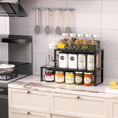 Heavy-Duty Adjustable Metal Shelf Organizer - Image 2