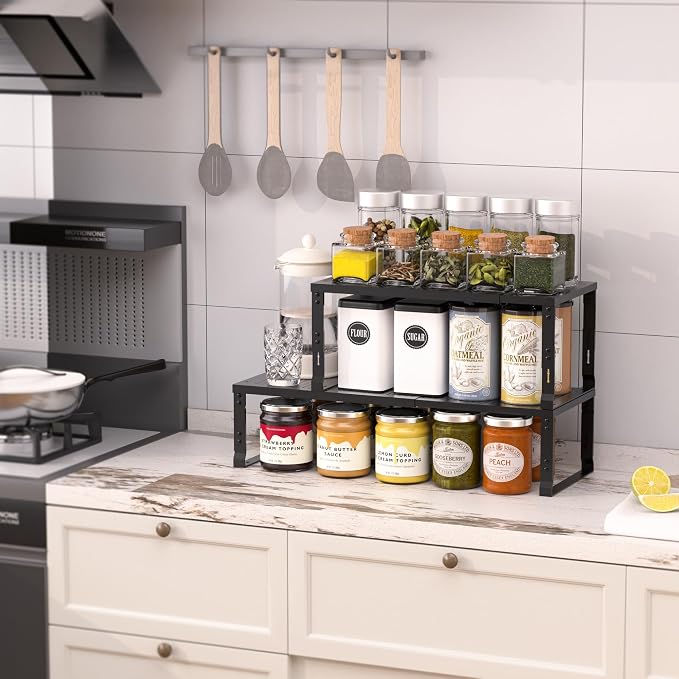 Heavy-Duty Adjustable Metal Shelf Organizer - Image 2