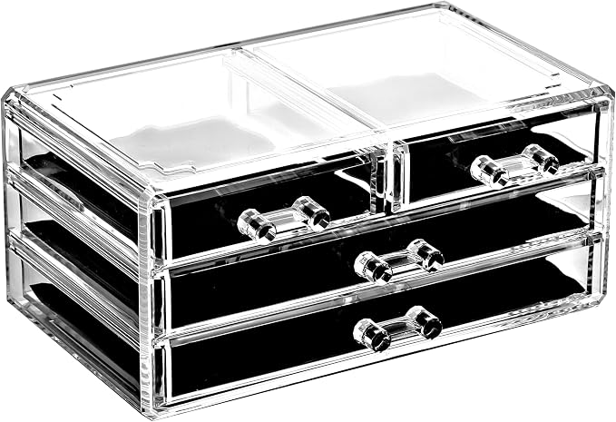 Ikee Design 5 Pcs Set Acrylic Makeup Organizer - Image 4
