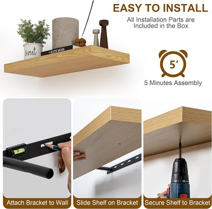 Fun Memories Floating Shelves 36 Inch Long, Deep Floating Shelf - Image 8