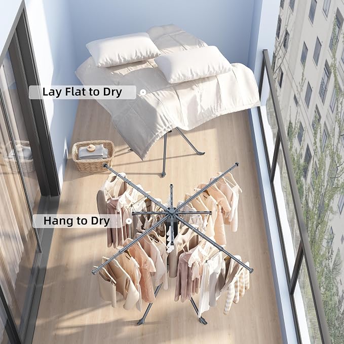BIREN Clothes Drying Rack Foldable Extending Laundry Rack - Image 6