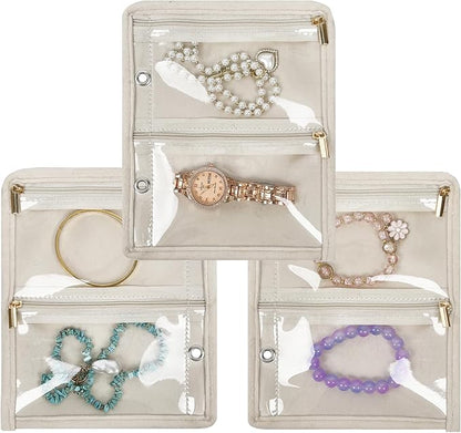 Travel Jewelry Organizer Case, Small Jewelry Bags by LingLingo