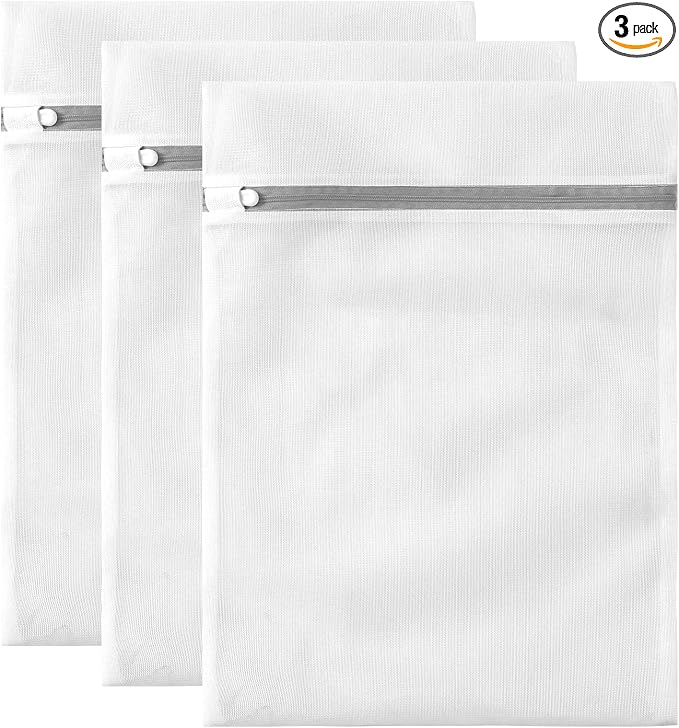 3 Pack Mesh Laundry Bags Medium by MDSXO- Fine Durable Lingerie Delicates Bag by MDSXODirect